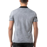 CT798-Herren Polo T-Shirt mit Print und im Regular Fit