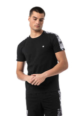 CT817 Herren T-Shirt mit Schulterstreifen im Regular Fit