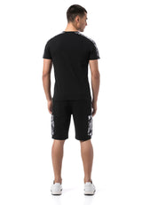CT817 Herren T-Shirt mit Schulterstreifen im Regular Fit