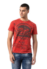 CT813 Herren T-Shirt mit coolem Motorrad-Print