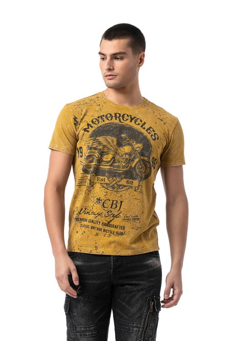 CT813 Herren T-Shirt mit coolem Motorrad-Print
