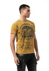 CT813 Herren T-Shirt mit coolem Motorrad-Print