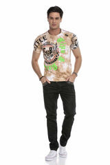T-shirt maschile CT615 in BATIK DESIGN