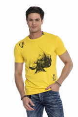 CT645 T-shirt voor heren met trendy frontprint