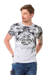 T-shirt masculin CT701 avec une grande impression de lion
