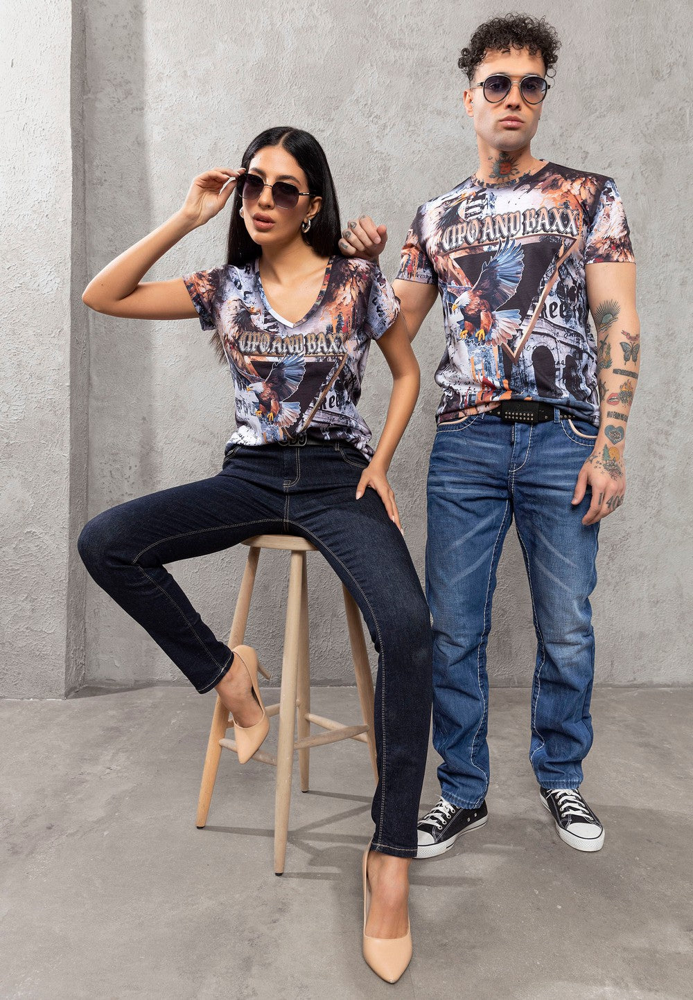 CT780 Camiseta con Estampado Integral para Hombre