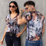 CT780 T-shirt homme avec aigle imprimé
