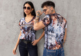 CT780 Camiseta con Estampado Integral para Hombre
