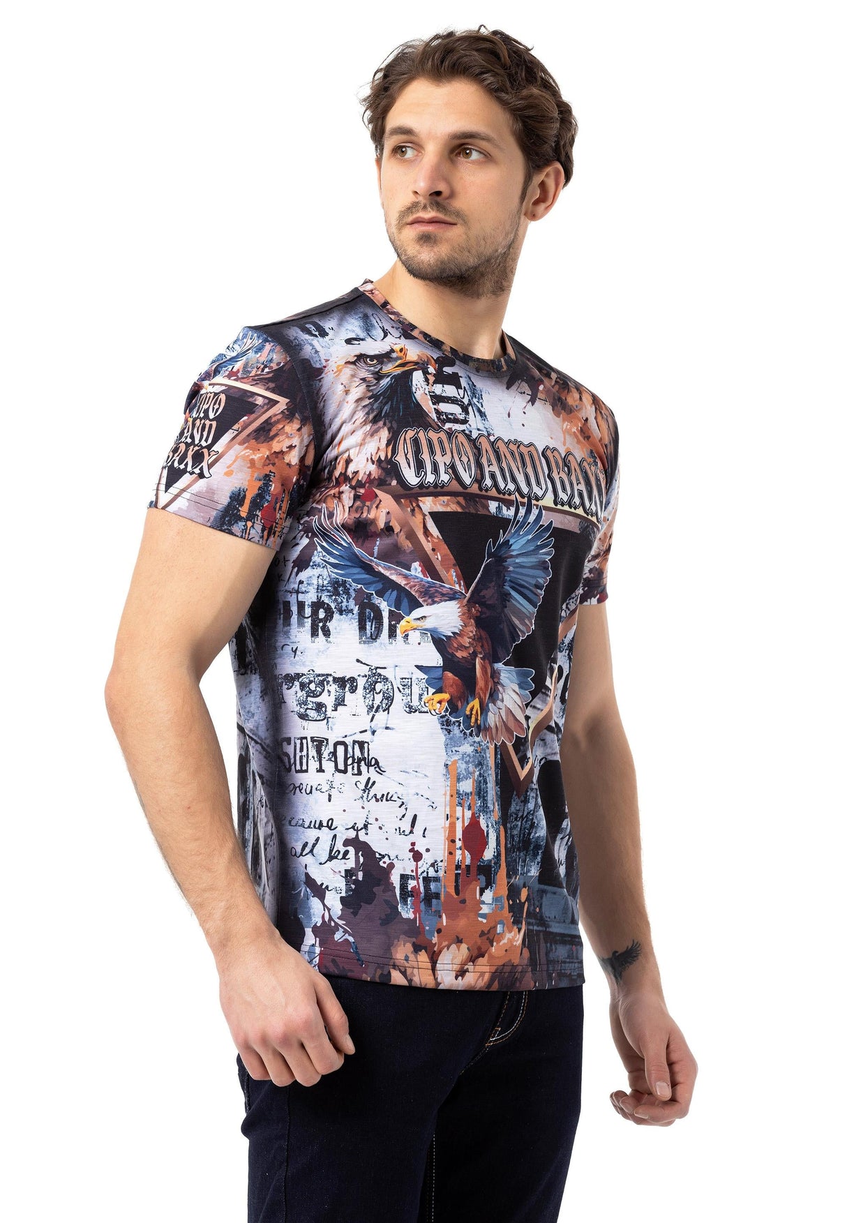 CT780 Camiseta con Estampado Integral para Hombre