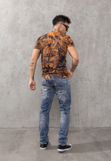 CT781 Camiseta de hombre con estampado de águila 