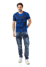 CT781 Camiseta de hombre con estampado de águila 