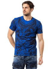 CT781 Camiseta de hombre con estampado de águila 