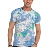 CT614 T-shirt Maschile con Fantasia Batik 