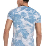 CT614 T-shirt Maschile con Fantasia Batik 