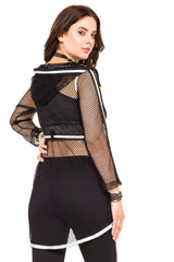WW118 Giacca da donna in design trasparente