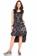 WW117 Gilet impermeabile lungo da donna