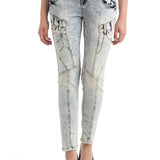 WD216 jeansy damskie slim fit