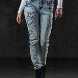 WD216 jeansy damskie slim fit