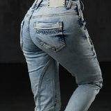 WD216 jeansy damskie slim fit
