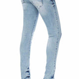 WD226 women Slim-Fit jeans with used effects