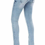 WD226 women Slim-Fit jeans with used effects