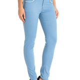 WD256A Jeans femme coupe slim avec poches brodées