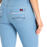 WD256A Jeans femme coupe slim avec poches brodées