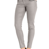 WD256A Jeans femme coupe slim avec poches brodées