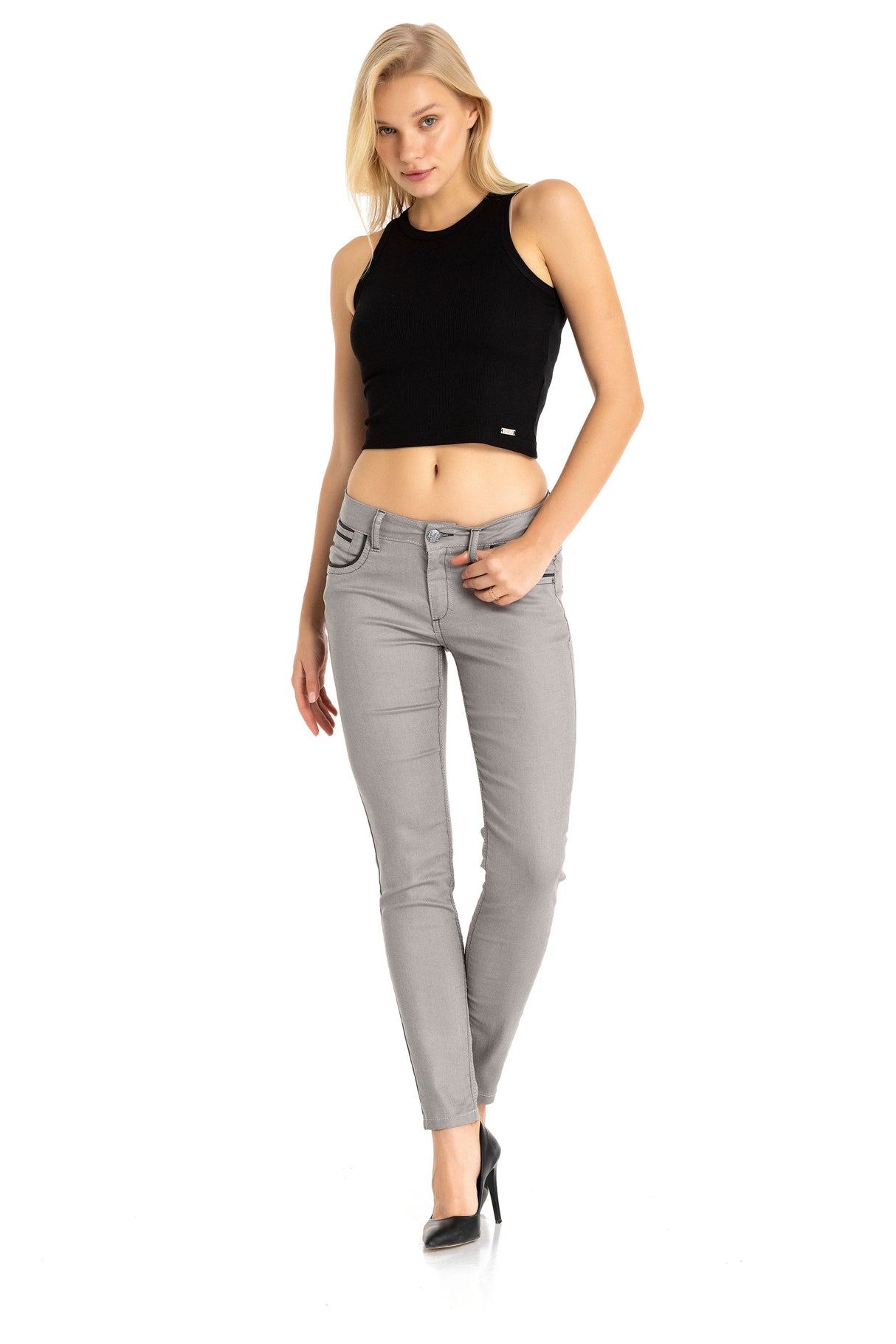 WD256A Jeans Slim-Fit para Mujer