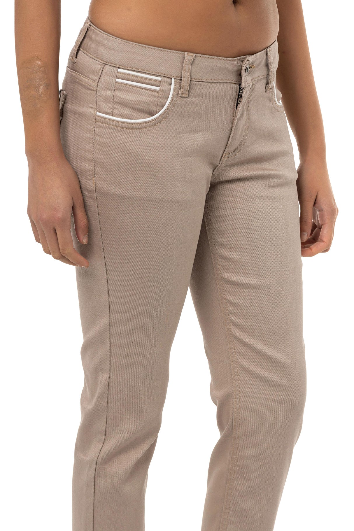 WD256B Pantalon pour femmes en look uni
