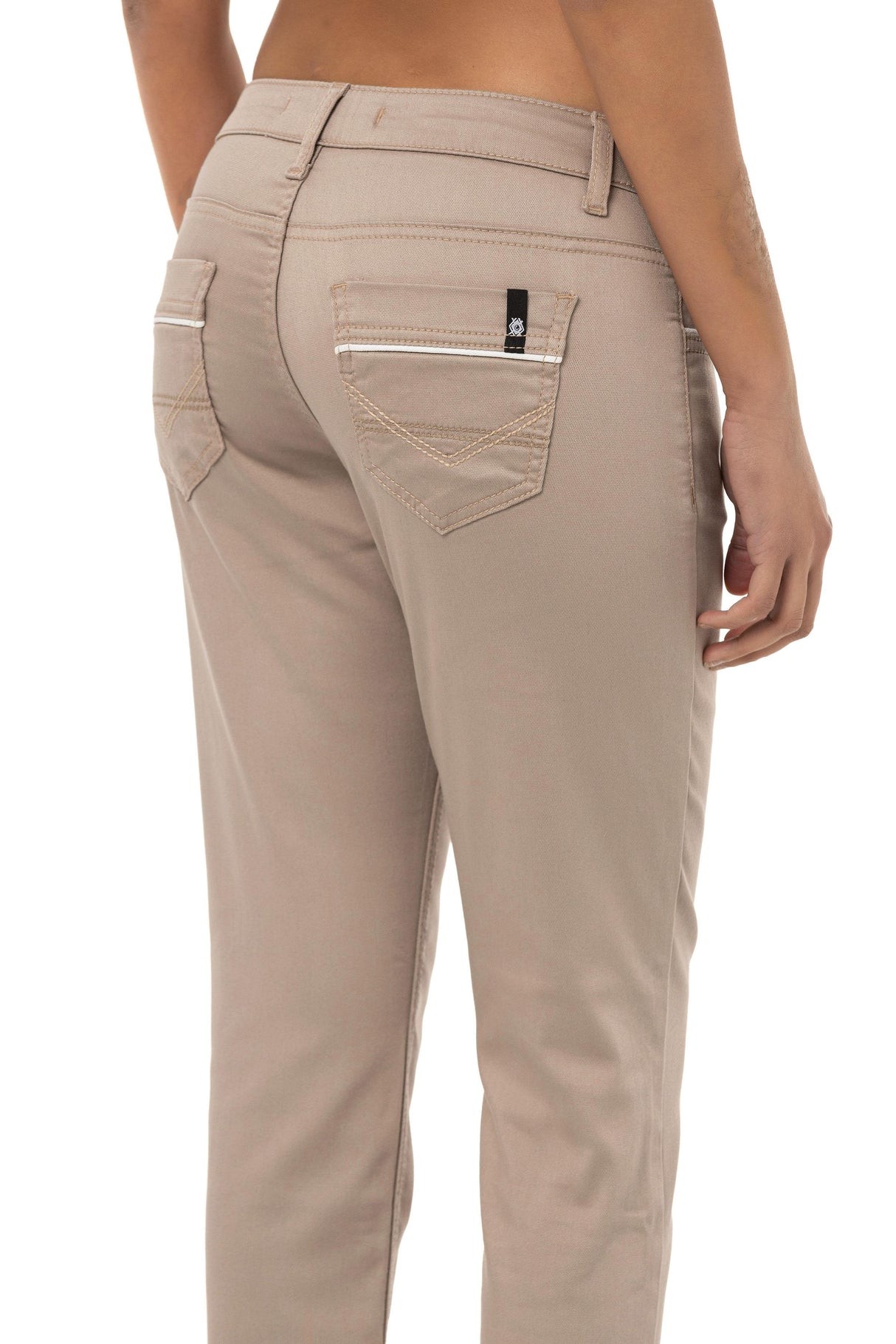 WD256B Pantalon pour femmes en look uni