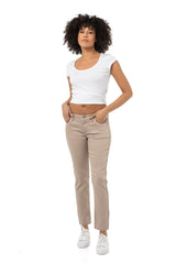 WD256B Pantalon pour femmes en look uni