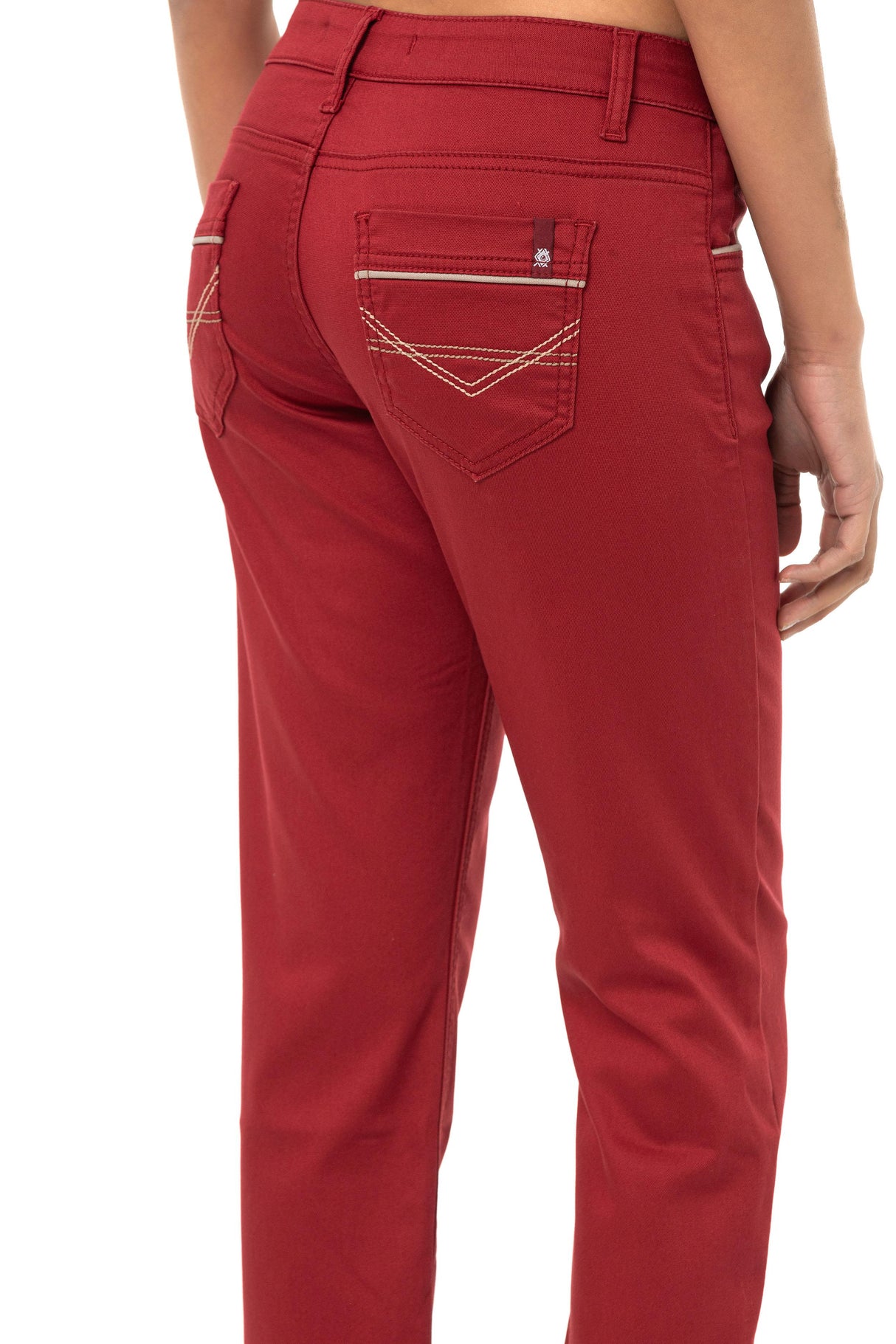 WD256B Pantalon pour femmes en look uni