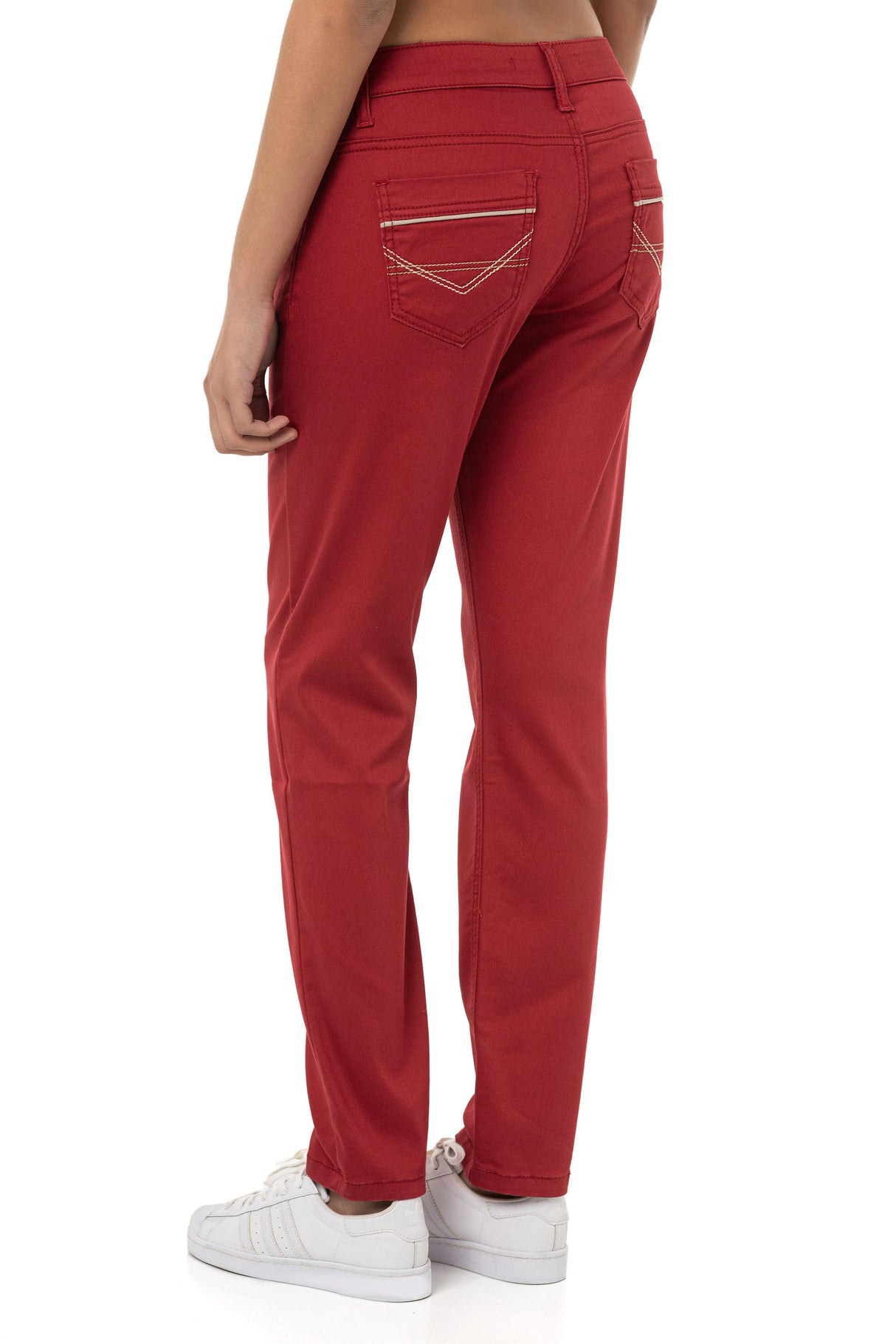 WD256B Pantalon pour femmes en look uni