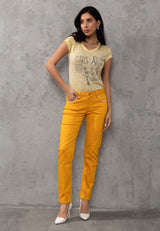 WD256B Pantalon pour femmes en look uni
