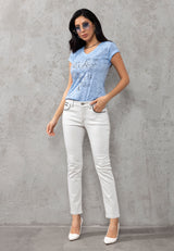 WD256B Pantalon pour femmes en look uni