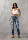 WD303 Jeans Rotos para Mujer