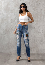 WD303 Jeans Rotos para Mujer
