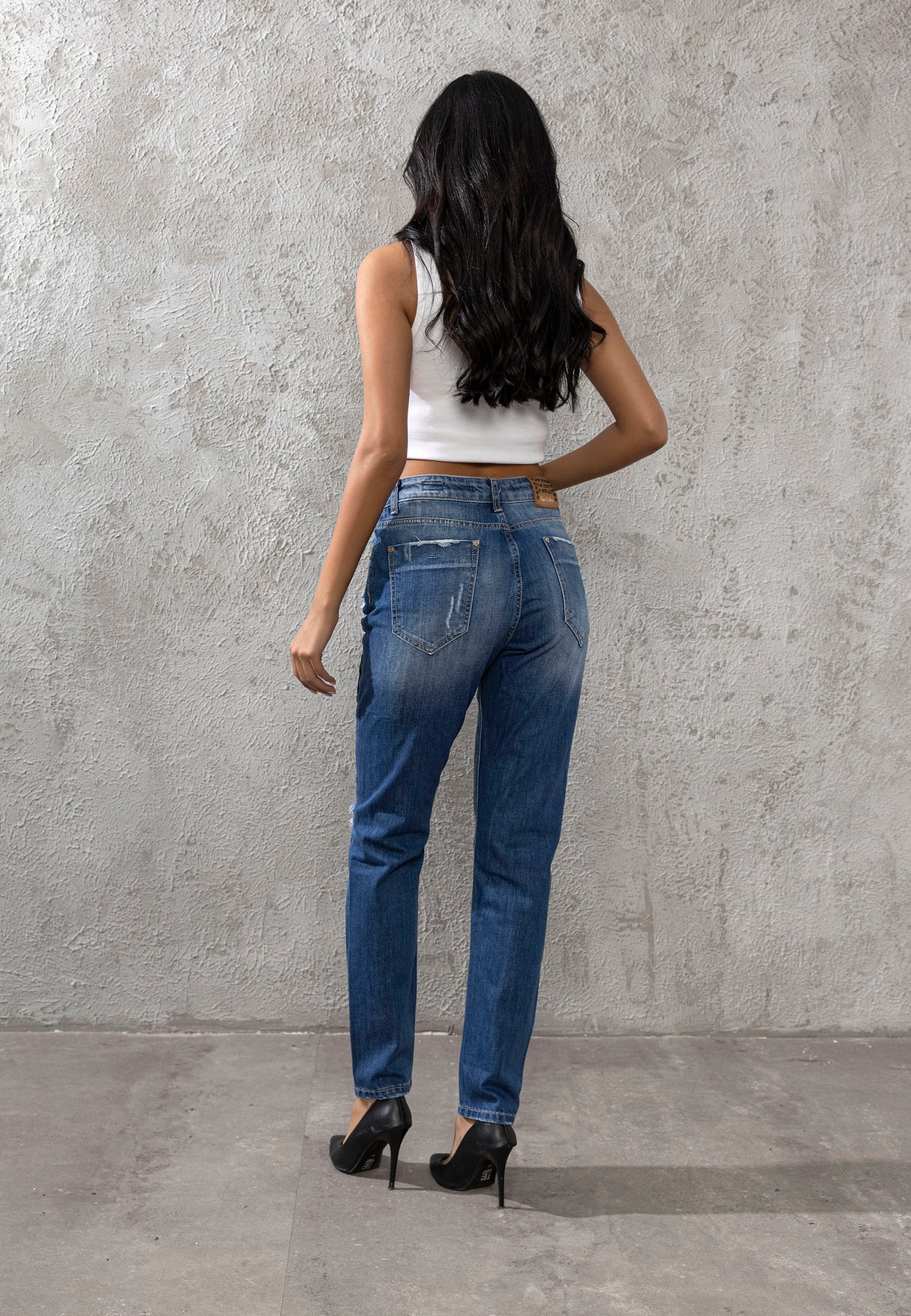 WD303 Jeans Rotos para Mujer