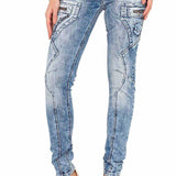 WD322 Women Slim-Fit jeans with a low waist in Skinny Fit