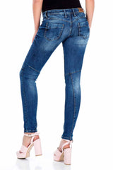 WD324 Mujeres jeans delgados con corte de ajuste delgado