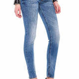 WD344 Mujeres Jeans delgados en Corte de ajuste delgado