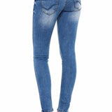 WD344 Mujeres Jeans delgados en Corte de ajuste delgado