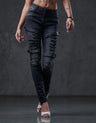 WD383 Jeans Skinny para mujeres estilo motociclista 