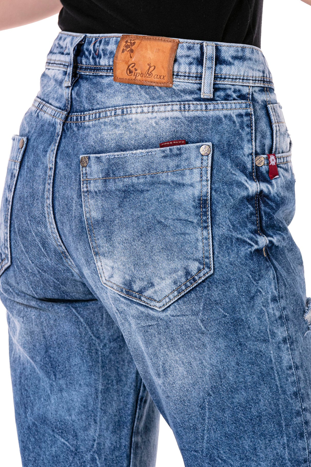 WD447 Mujeres 7/8 pantalones en uso casual de uso casual
