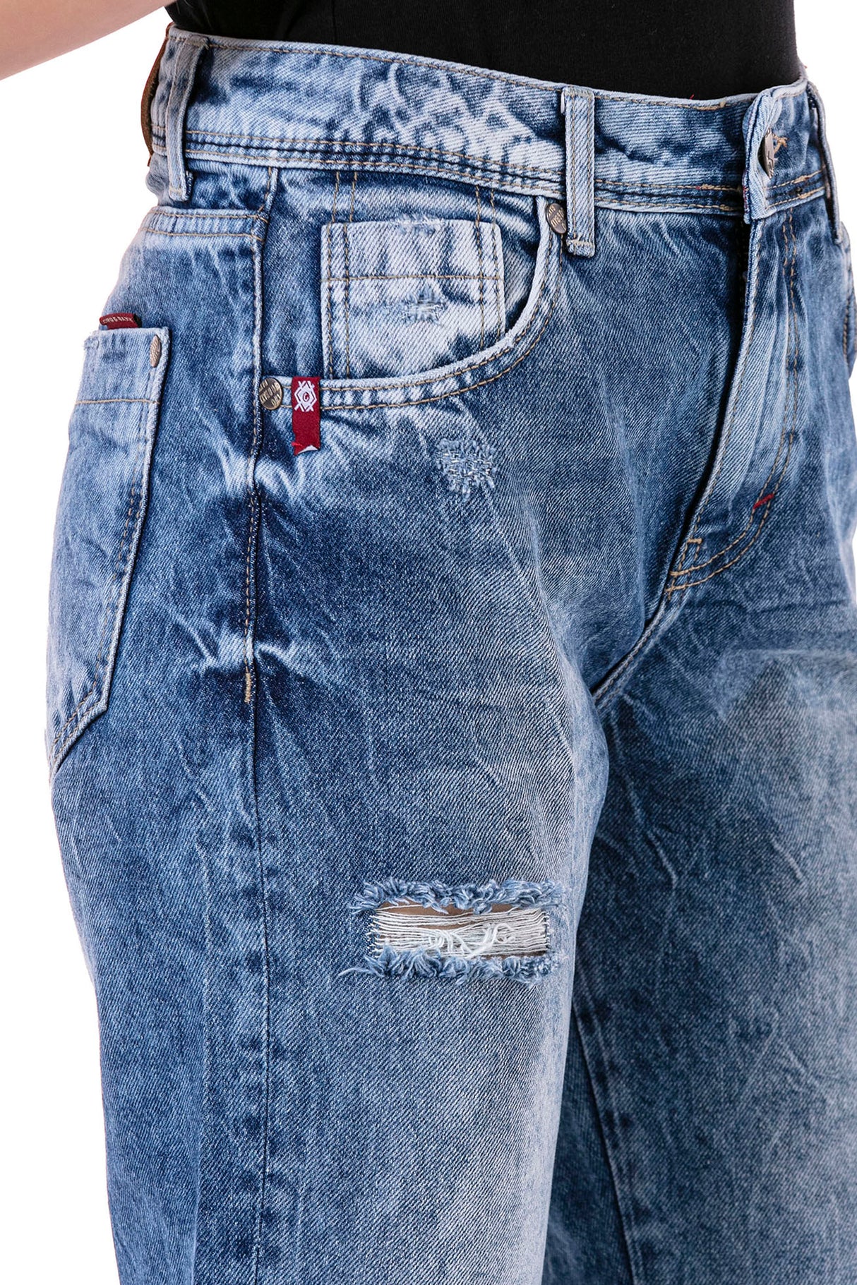 WD447 Mujeres 7/8 pantalones en uso casual de uso casual