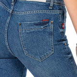 WD448 Damen bequeme Jeans mit coolen Destroyed-Elementen