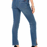 WD448 Damen bequeme Jeans mit coolen Destroyed-Elementen
