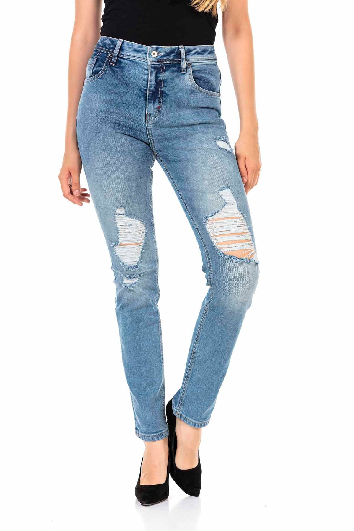 WD452 Jeans rotos para mujer