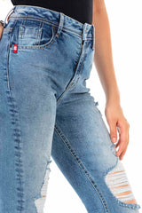 WD452 Jeans rotos para mujer